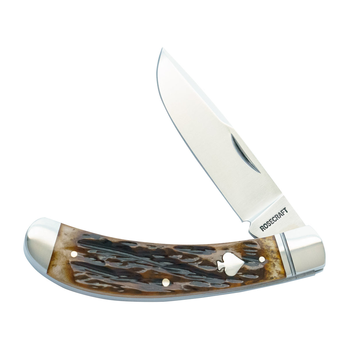 RoseCraft Obed Creek Bow Trapper Dapper Jigged Bone  RCT015-DJB