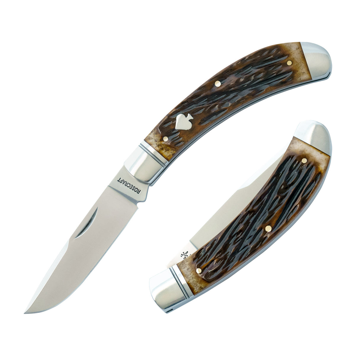 RoseCraft Obed Creek Bow Trapper Dapper Jigged Bone  RCT015-DJB