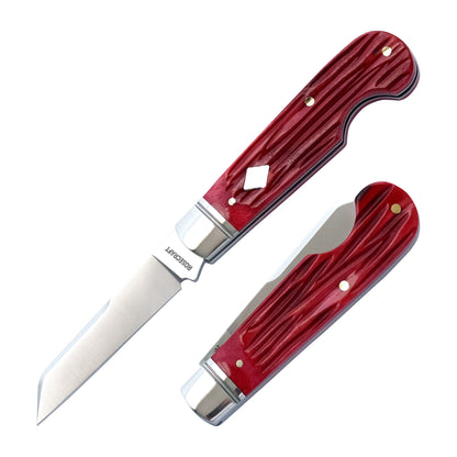 RoseCraft Elk River Easy Open Jack Red Jigged Bone  RCT027-RJB