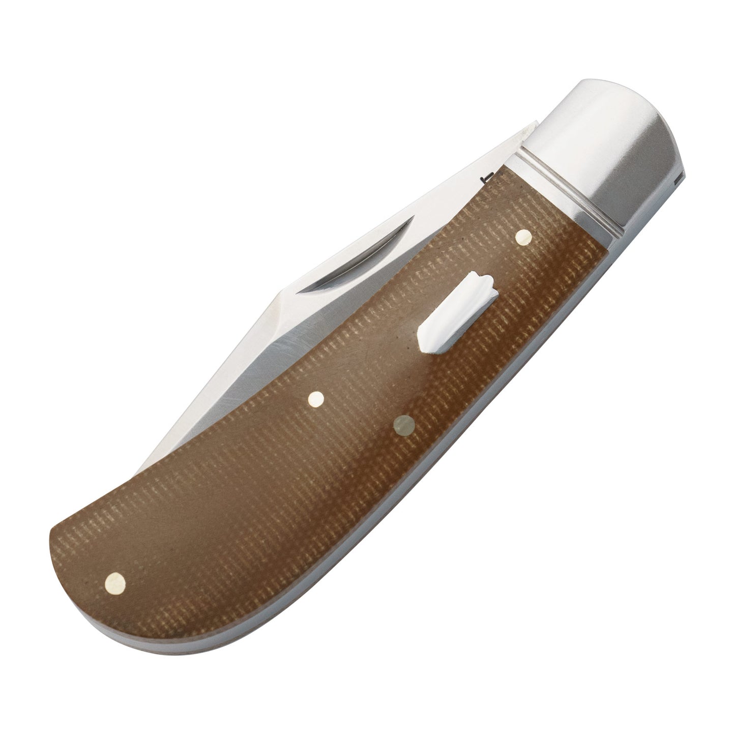 RoseCraft Hatchie River Jack - Brown Micarta RCT033LBM