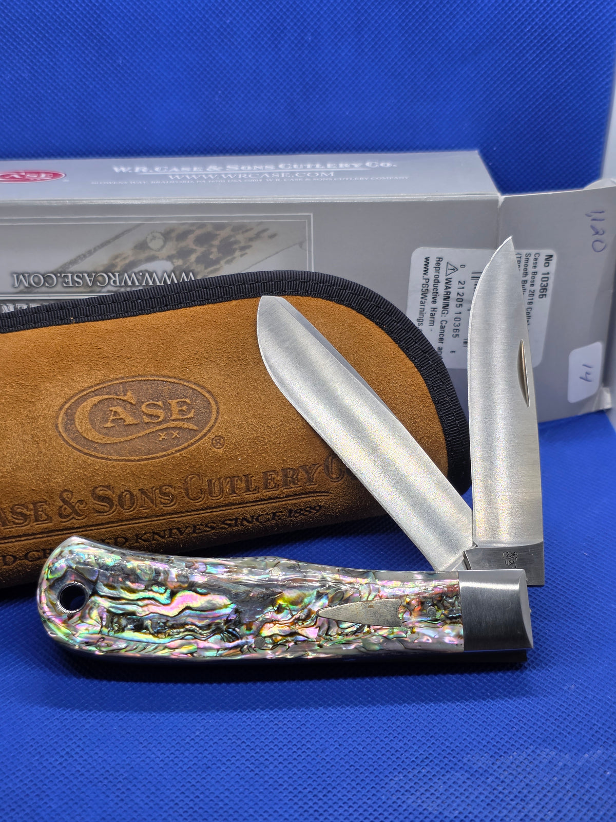 2019 Case XX Tony Bose Smooth Bullnose Trapper Abalone 10365
