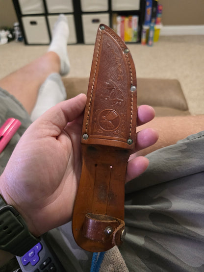 Marbles Gladstone Michigan Stag Fixed Blade Hunting Knife with Sheath