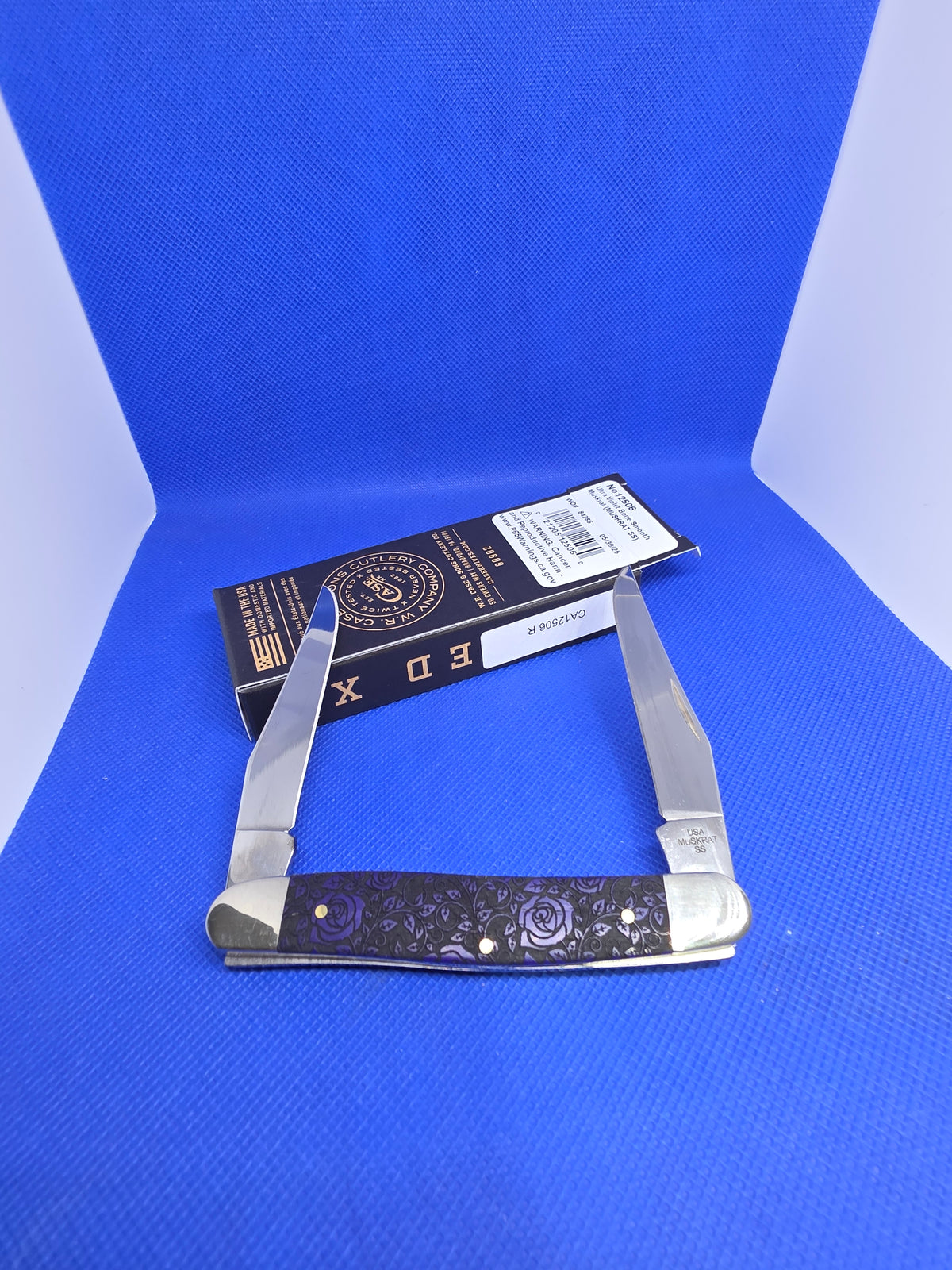 2025 Case XX Ultra Violet Rose Muskrat knife CA12506 R Special Factory Order