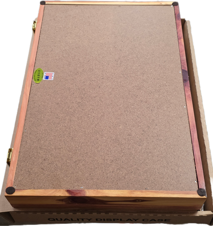 501 - Cedar  S&D Enterprise Wood Display Case 18X12X2