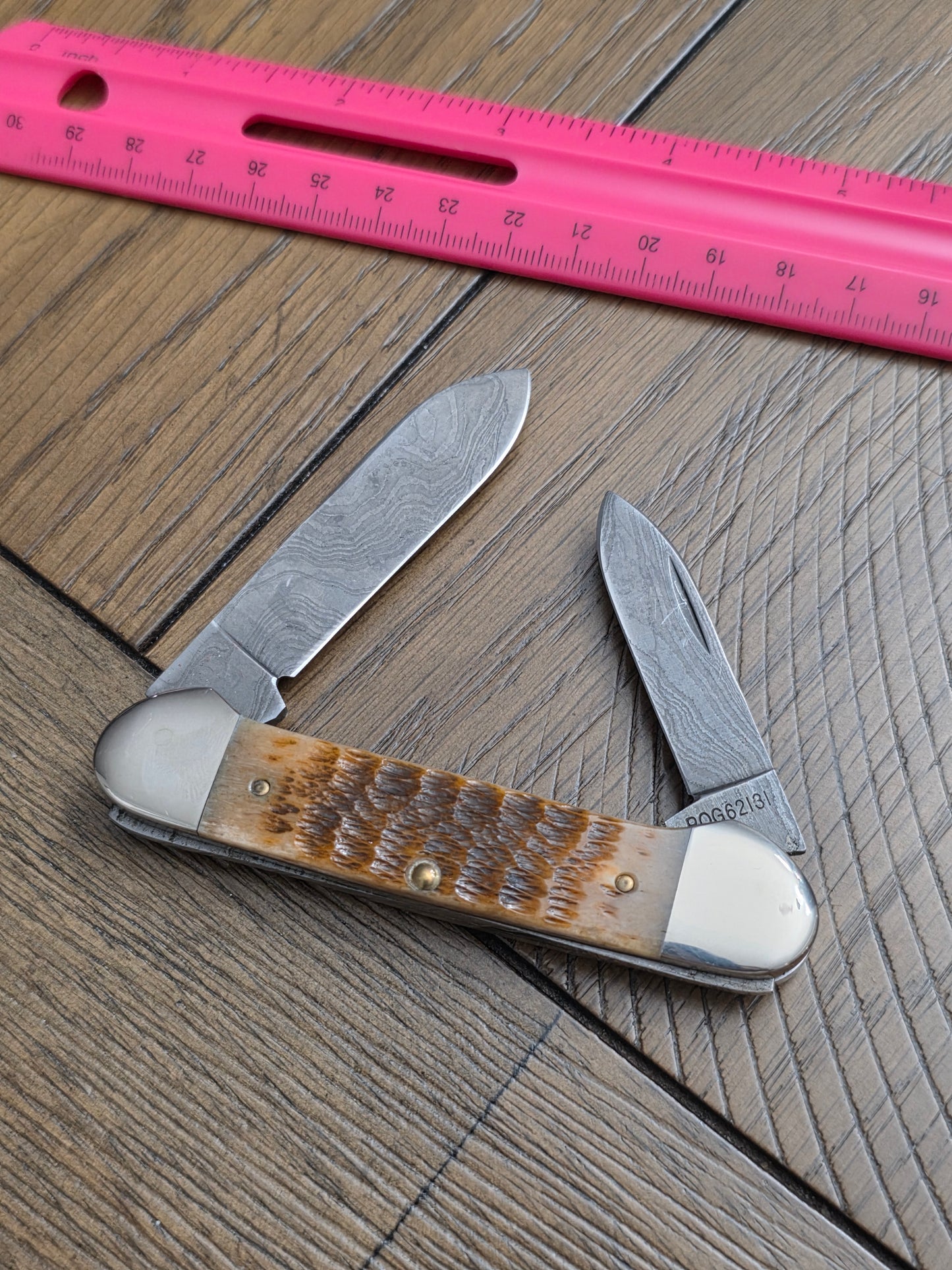 1989 Case XX Sugar Bone Damascus Canoe
