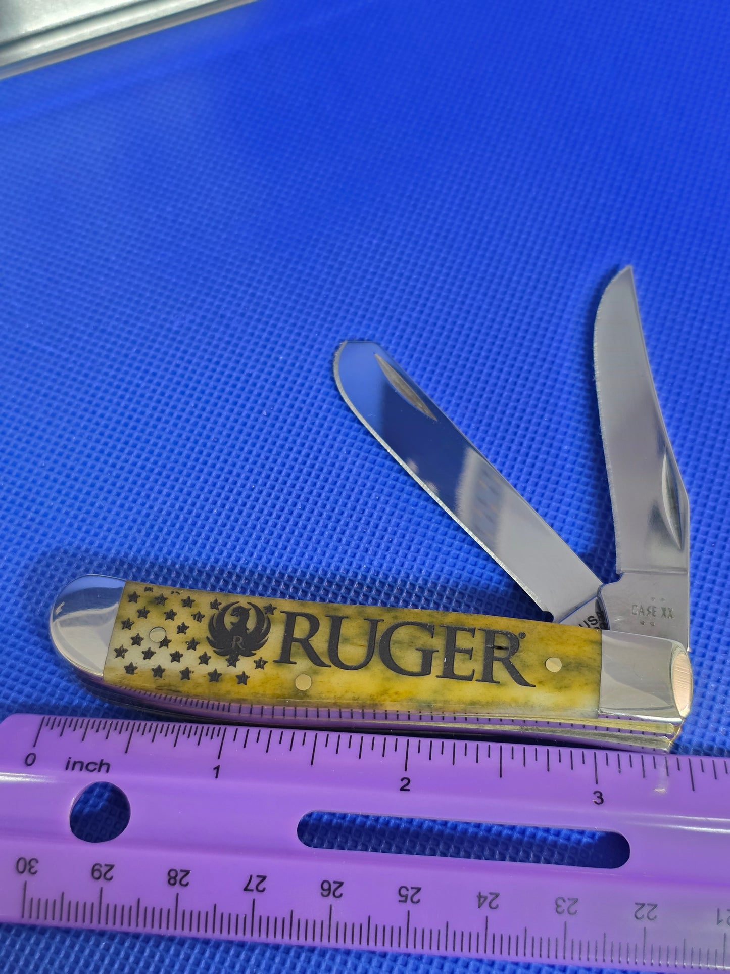 2026 Case XX RugerSmooth Olive Green Bone Mini Trapper 53541