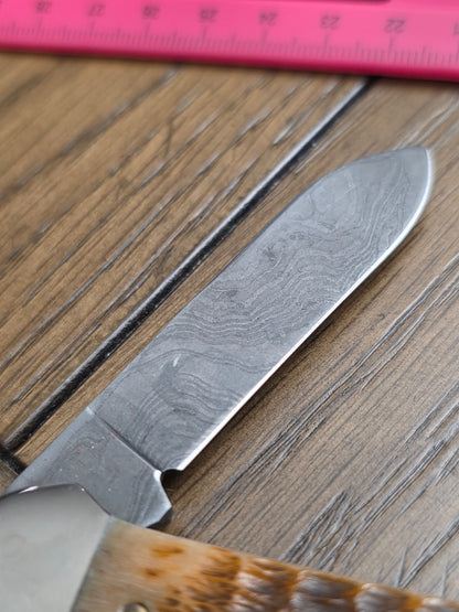 1989 Case XX Sugar Bone Damascus Canoe
