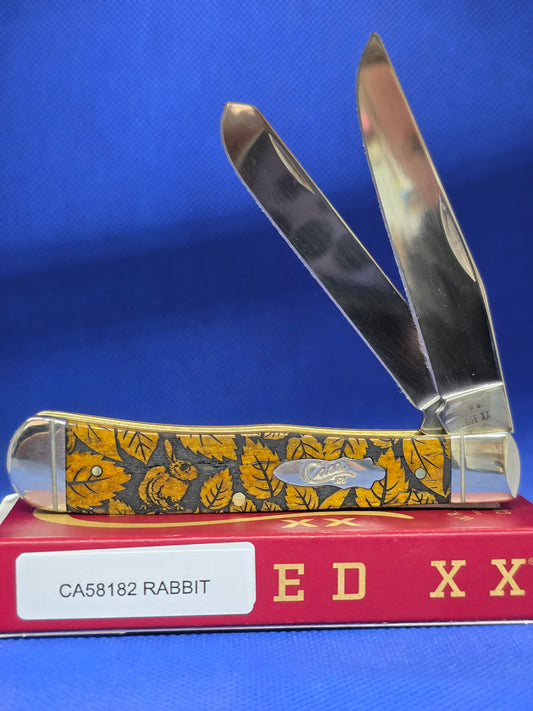 Case XX - Antique Bone Trapper - Rabbit Wildlife Series - CA58182-Rabbit