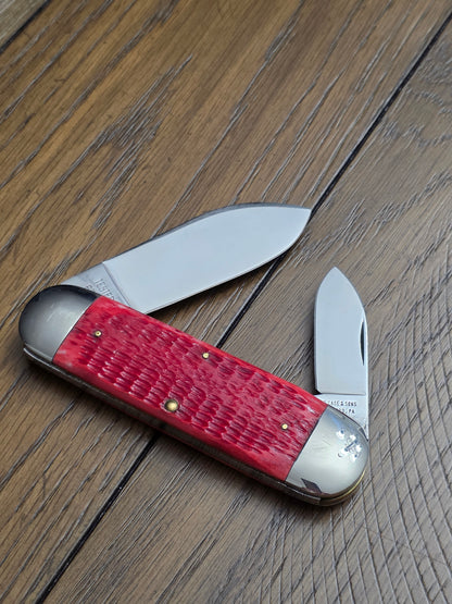1996 Case XX Classic Elephant Toe Red Jigged Bone Double Pull