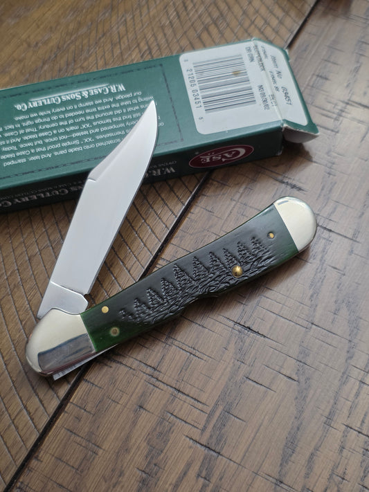 2002 Case XX Dark Green Copperlock Spruce Tree 03451 Christmas Tree Jig