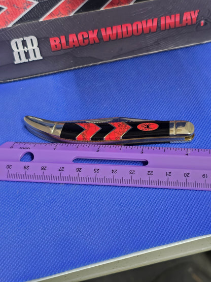 Rough Ryder Medium Toothpick Knife RR1672 Black Widow Series