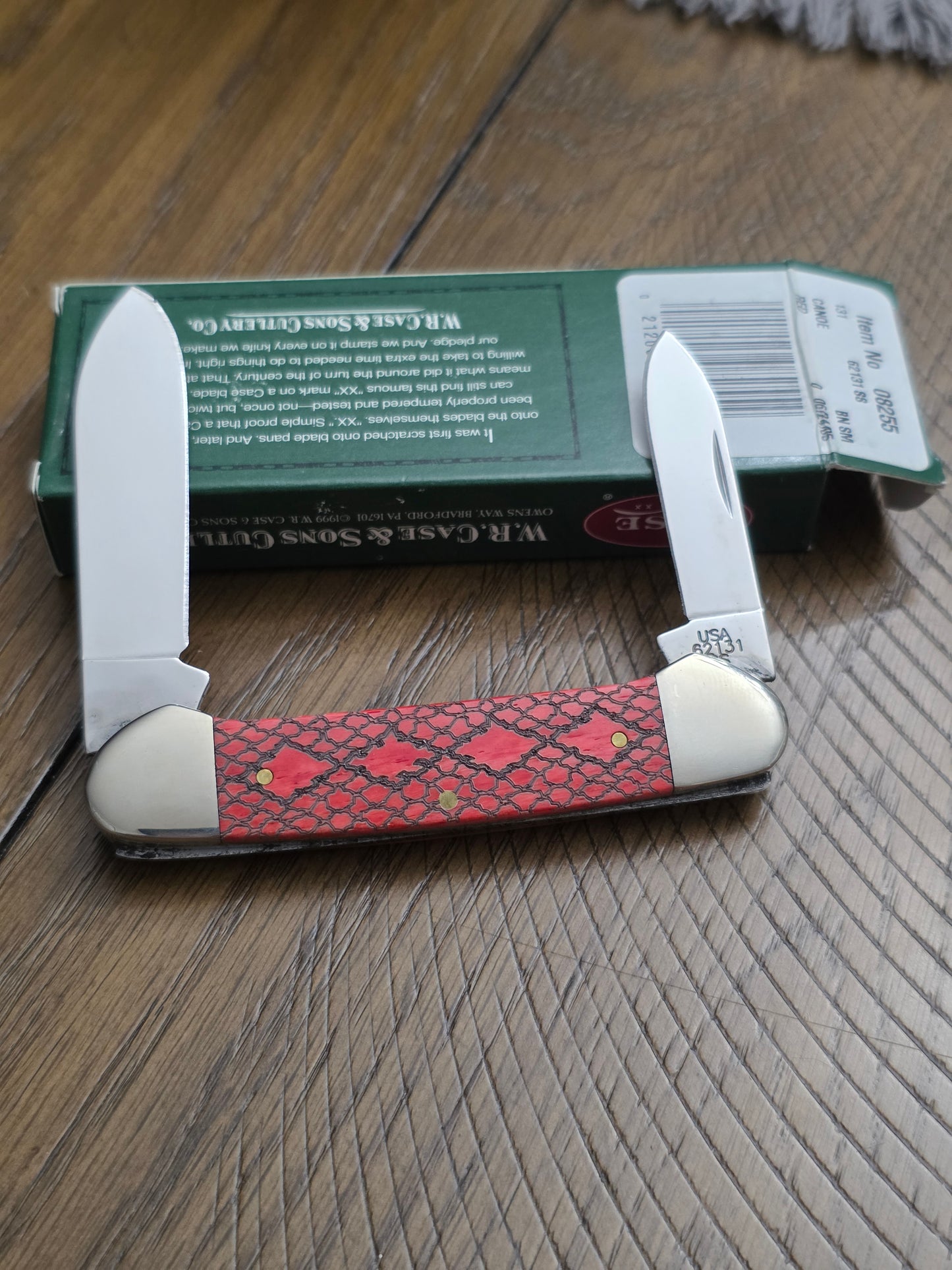 2005 Case XX Canoe Red Rattlesnake Jig 08255 NIB