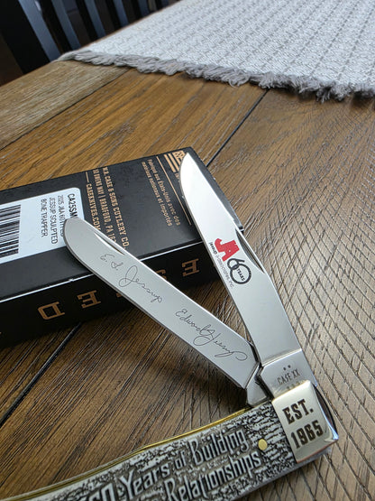 2025 Case XX Natural Bone Trapper - 60th Anniversary Ed Jessup Knife 1 of 50