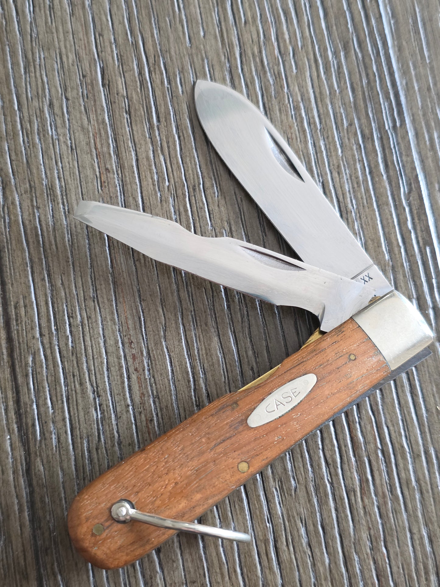 1974 Case XX Electrician's Knife with Wooden Handles unused