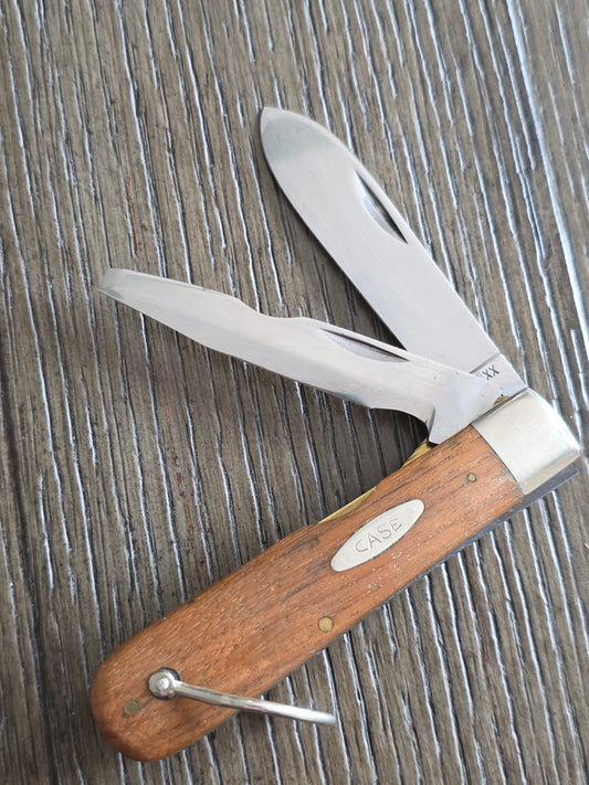 1974 Case XX Electrician's Knife with Wooden Handles unused