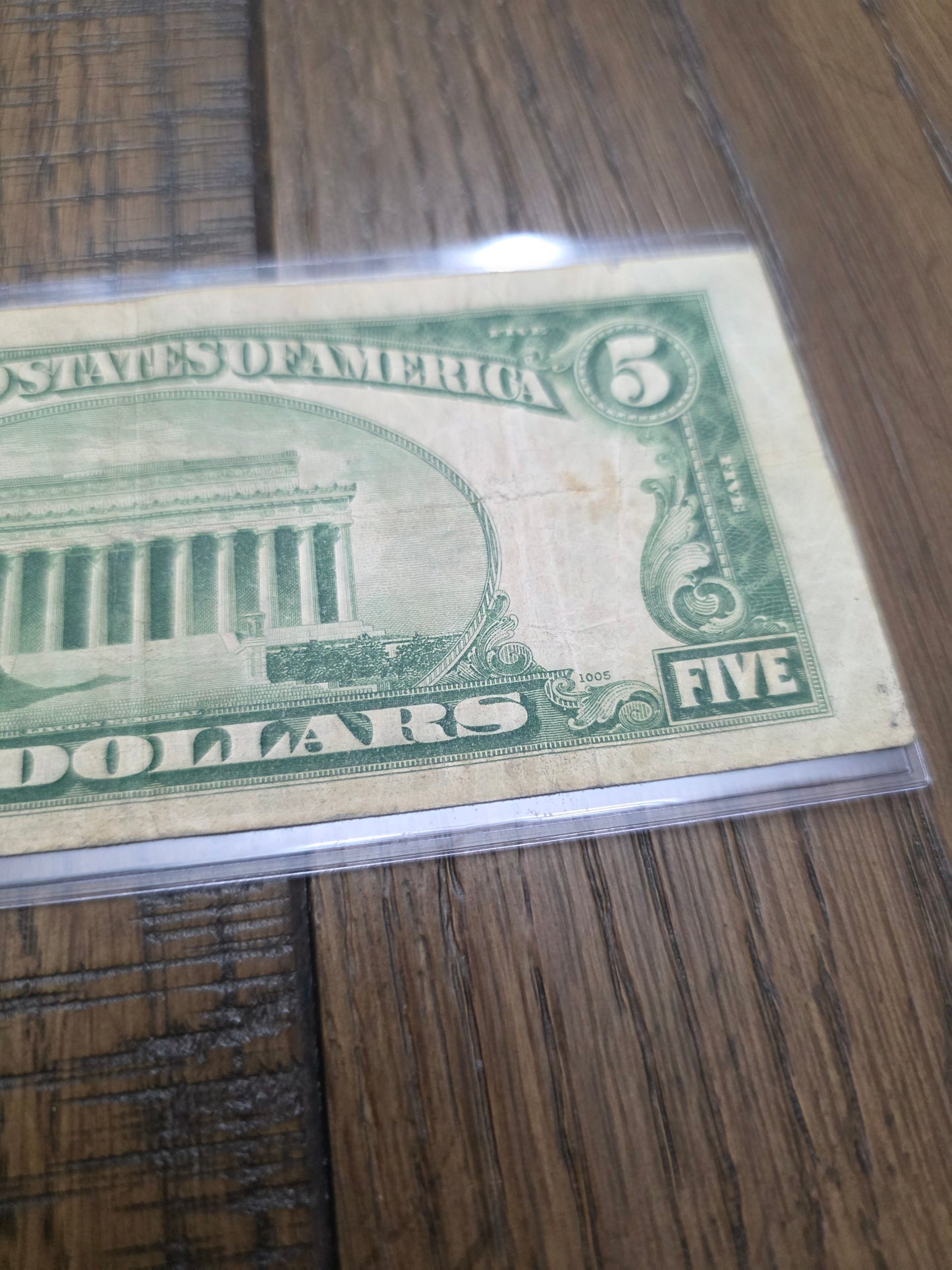 1928 Series C $5 Red Seal Star Note  FRN Good Condition