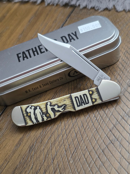 2023 Case XX Mini Copperlock Natural Bone Father's Day Series 10621