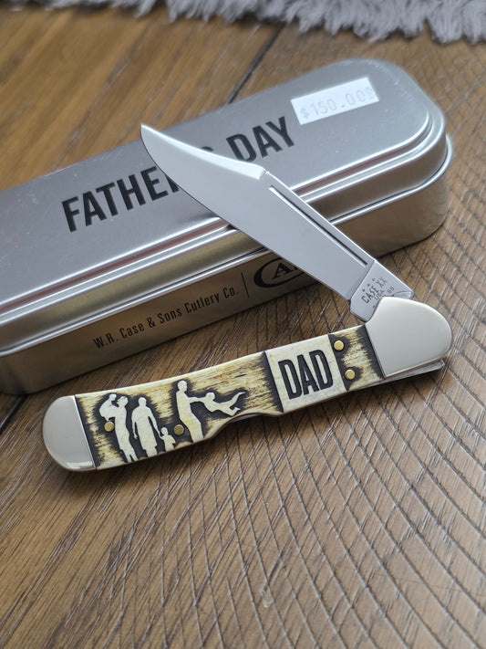 2023 Case XX Mini Copperlock Natural Bone Father's Day Series 10621