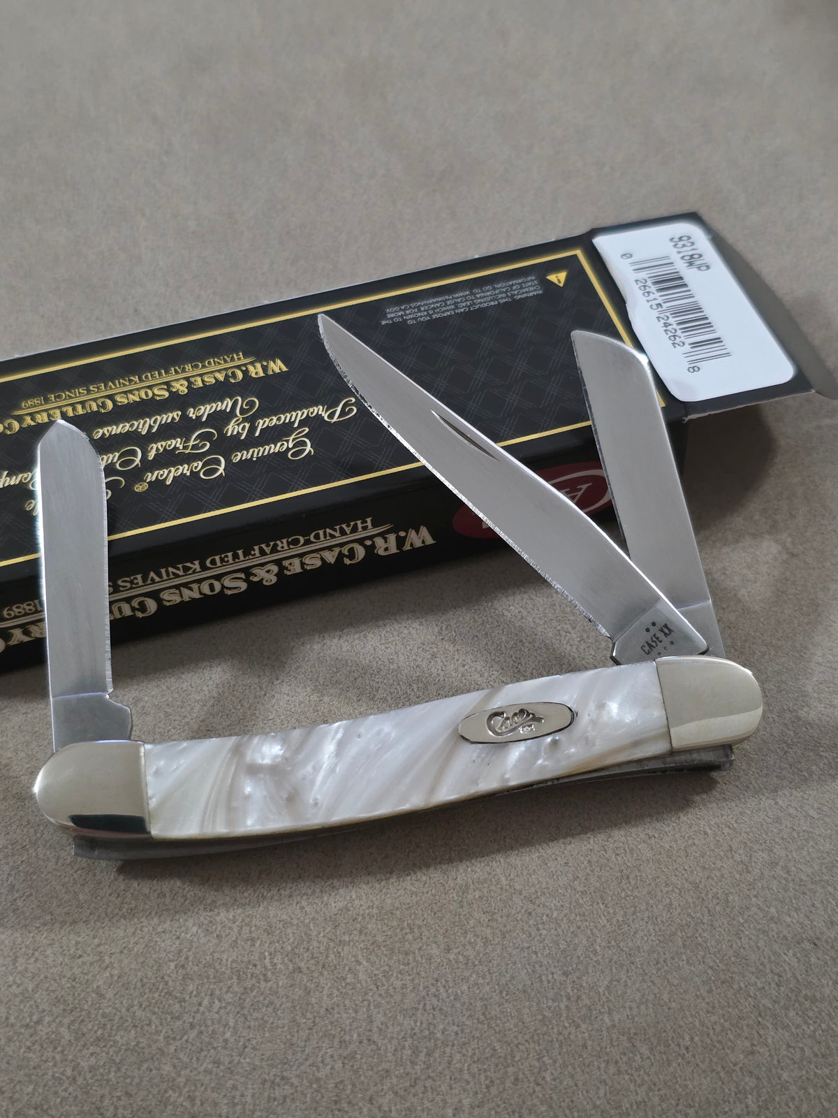2025 Case XX White Pearl Corelon Handle Stockman NIB 9318WP