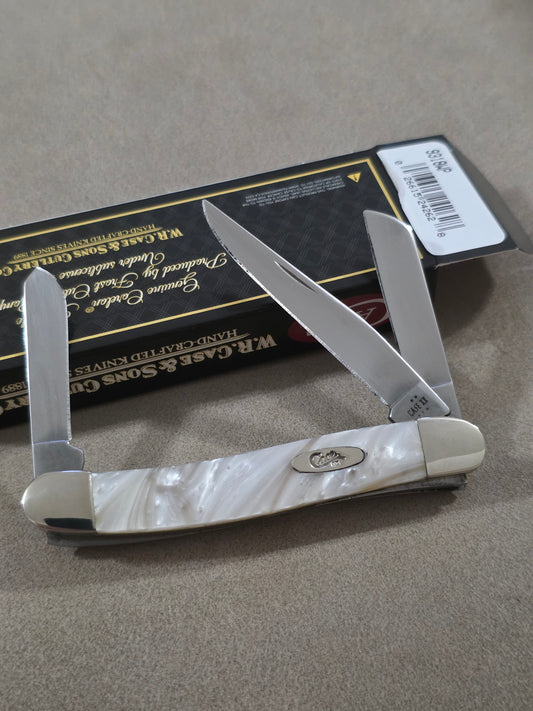2025 Case XX White Pearl Corelon Handle Stockman NIB 9318WP