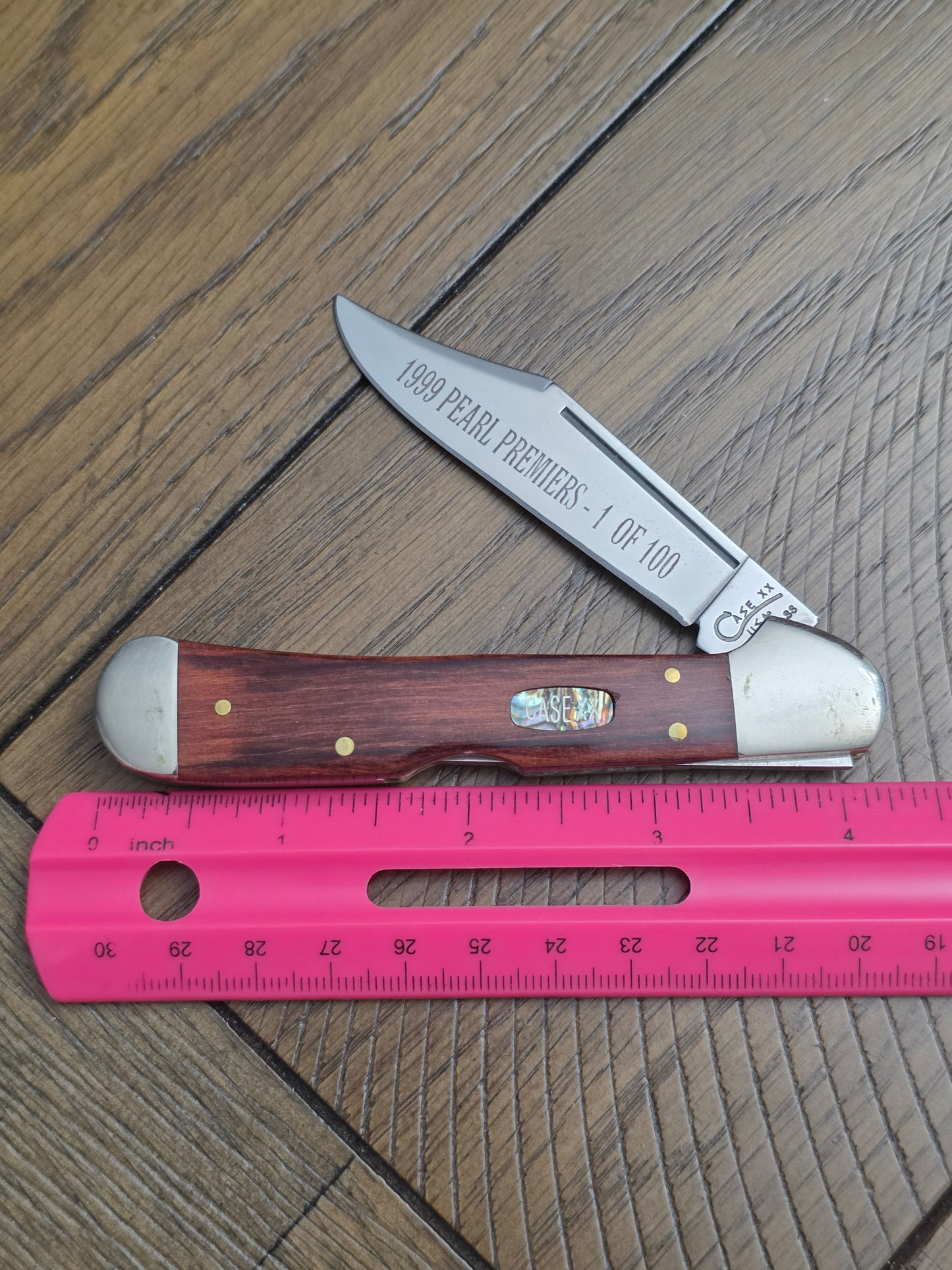 1999 Case XX Copperlock Pearl Premiers 1 of 100 1 Floating Dot No Box