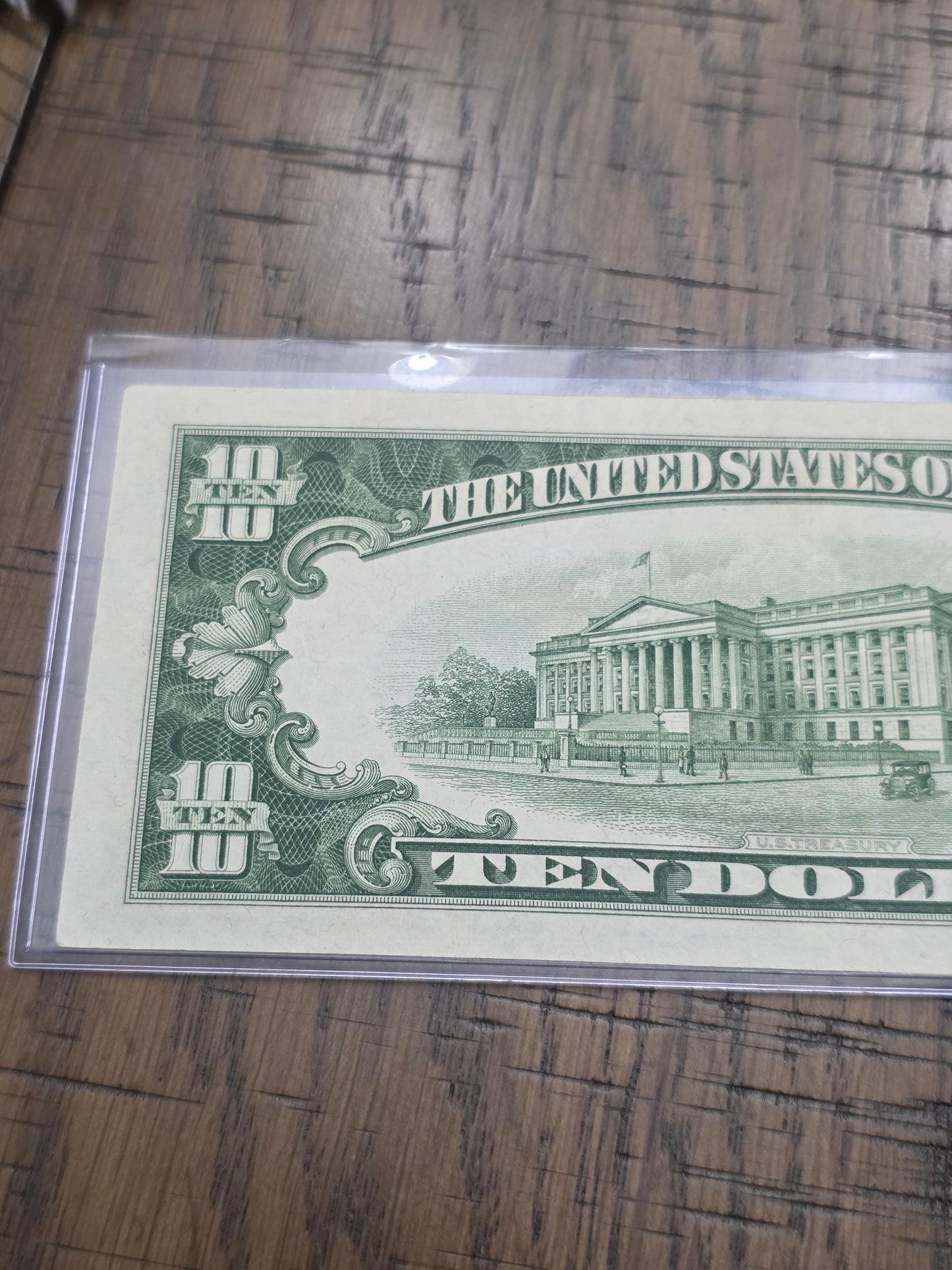 1934 D Series $10 Dollar Blue Seal Silver Certificate Uncirculated Condition