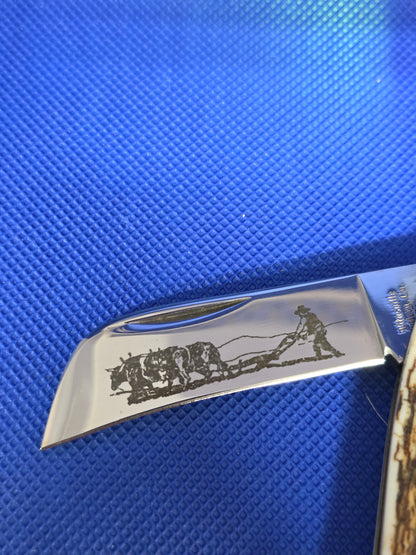 Titusville Cutlery Co. Mammoth Ivory Farmers Jack 1 of 100 2009 Series 3 by Queen TC09129MI