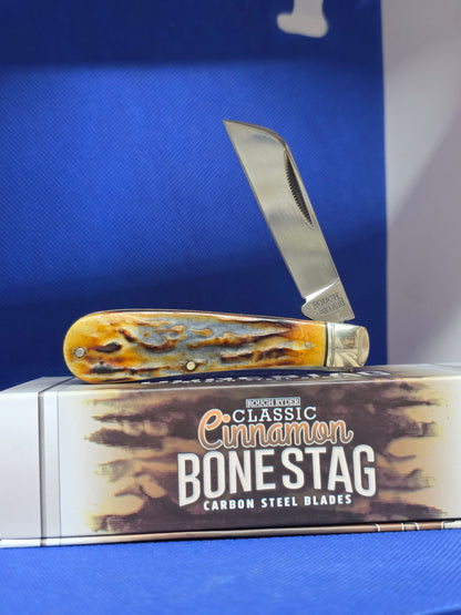 Rough Ryder Classic Cinnamon Stag Half Hawk Carbon Steel RR2427