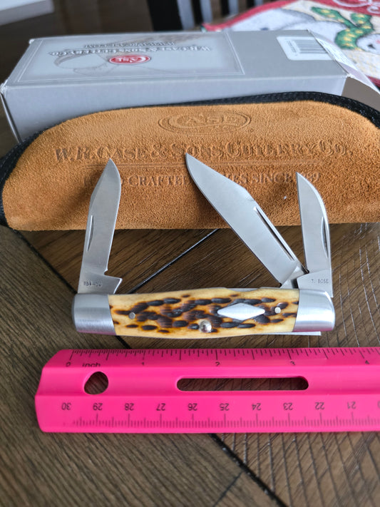 2015 Case XX Tony Bose Cattle Knife Antique Bone 07222 154CM