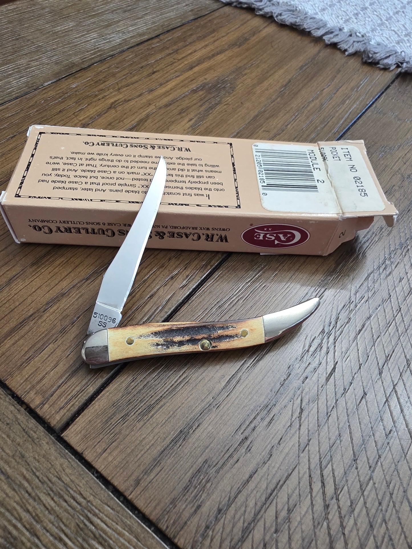 1997 Case XX 510096 Stag Tiny Toothpick Pocket Knife 02185