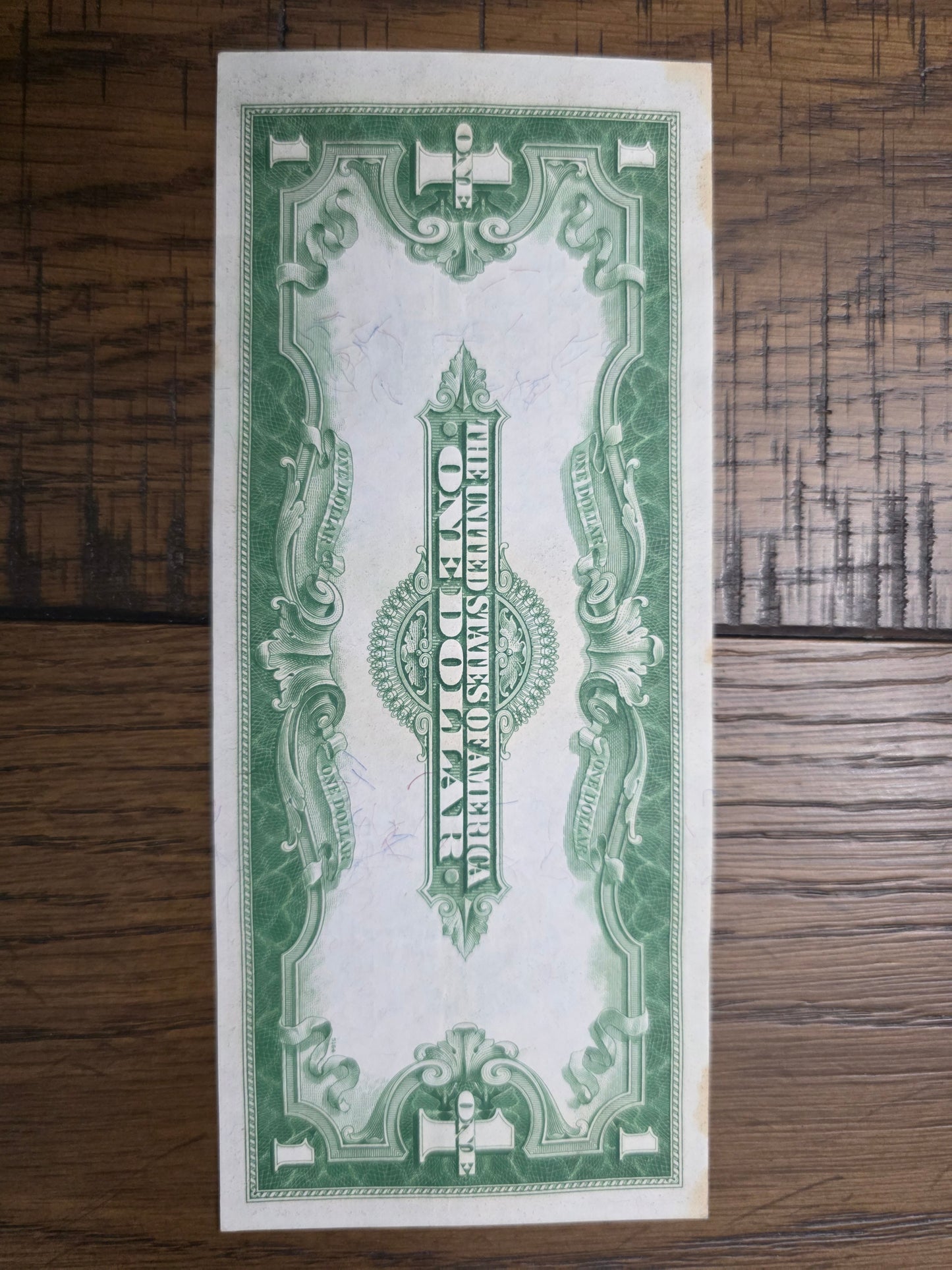 2 - 1923 Series $1 Blue Seal Silver Certificates LARGE Size Notes Consecutive Numbers AU Condition