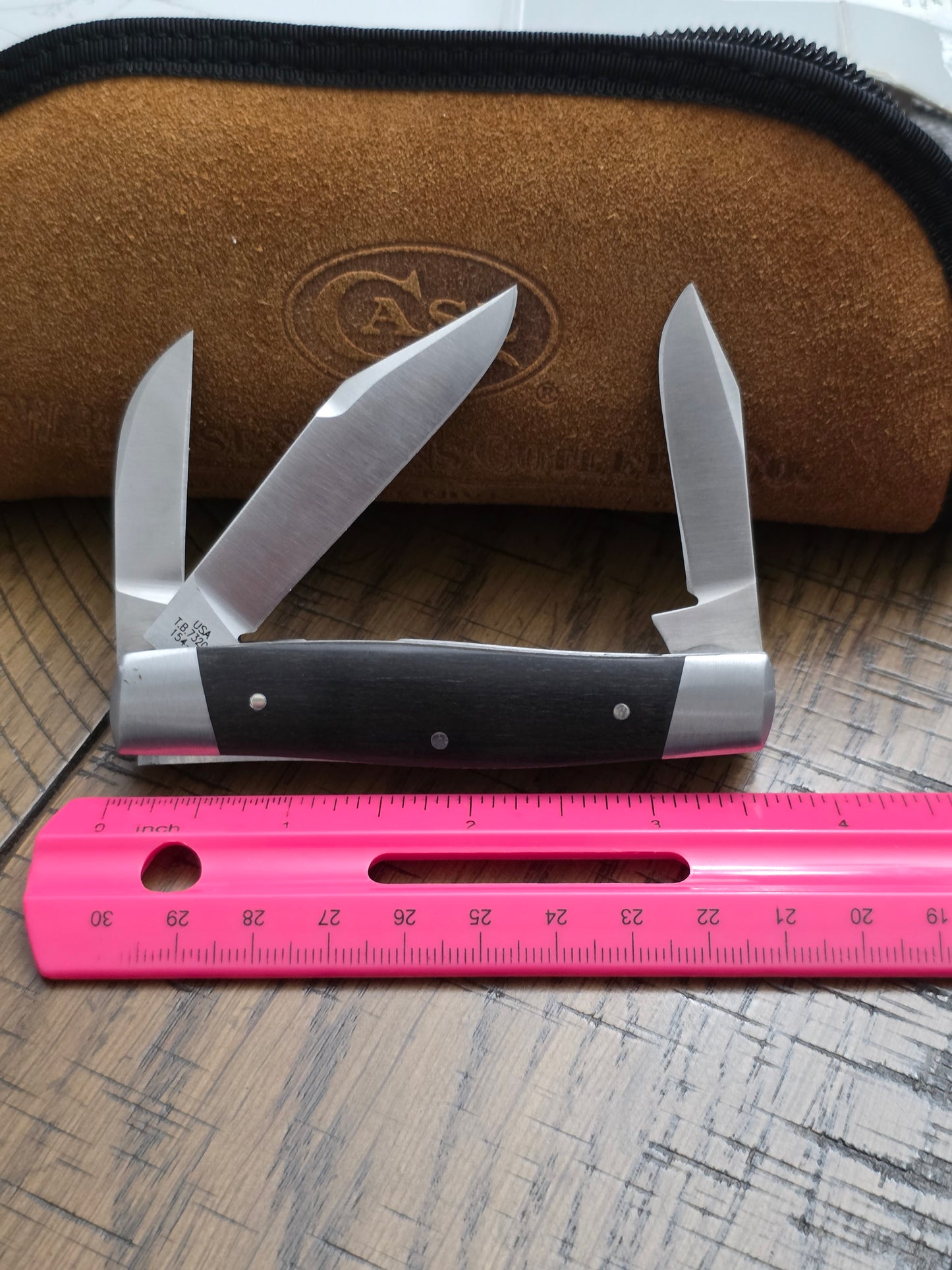 2015 Case XX Tony Bose Cattle Knife Ebony Wood 07224 154CM