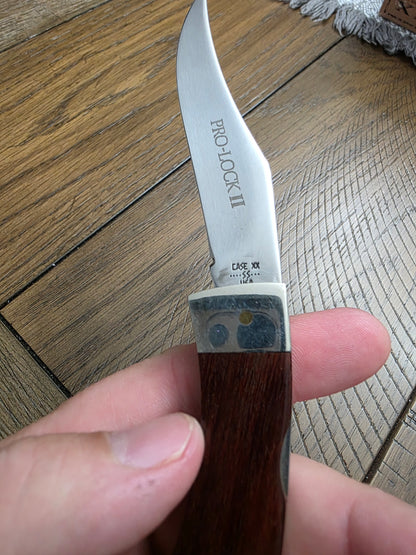 1983 Case XX PRO-LOCK II Rosewood Handle New Grind Blade 7 Dot