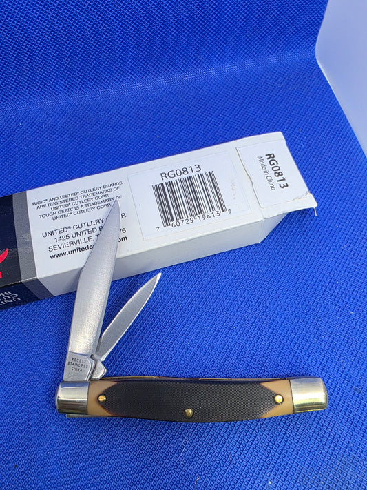 Rigid Texas Jack Brown Sawcut Delrin Handles NIB RG0813