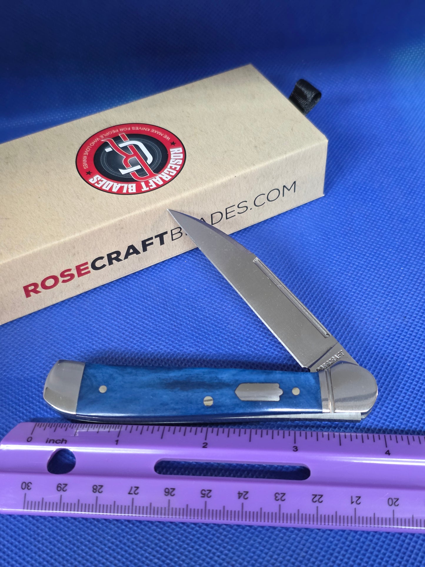 RoseCraft Snake Creek Copperhead Vintage Blue Bone - RCT035-VBB