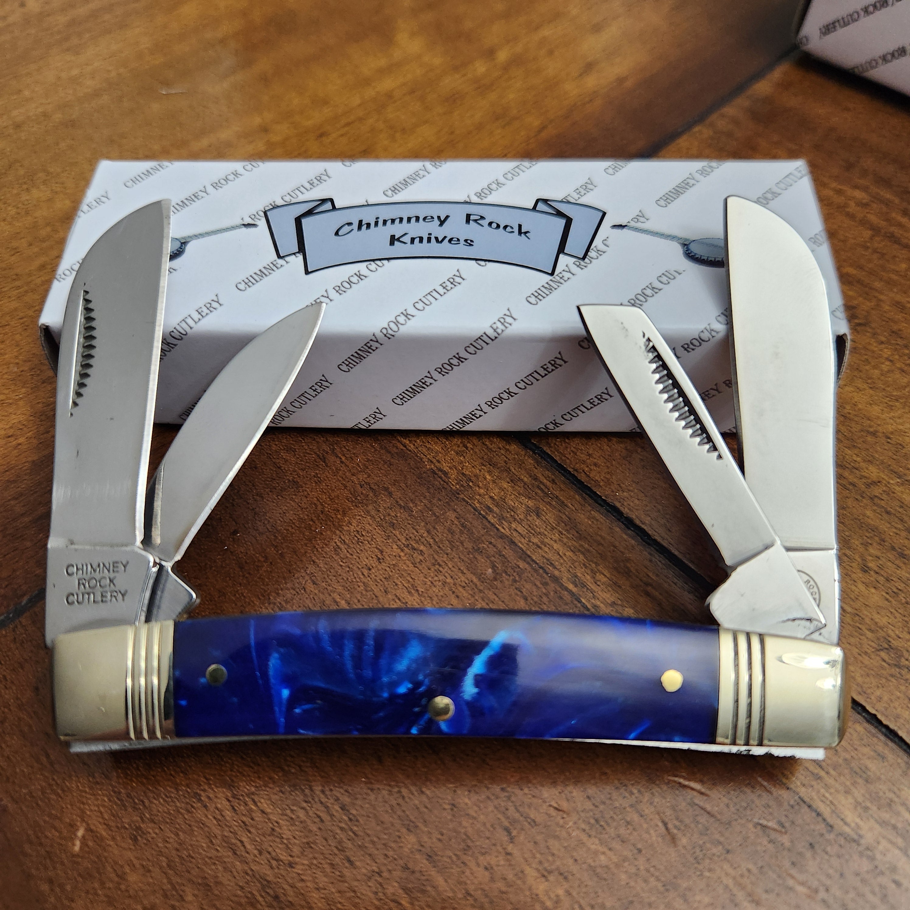 Chimney Rock Cutlery 4 Blade Congress Blue Pearl – KY KNIVES
