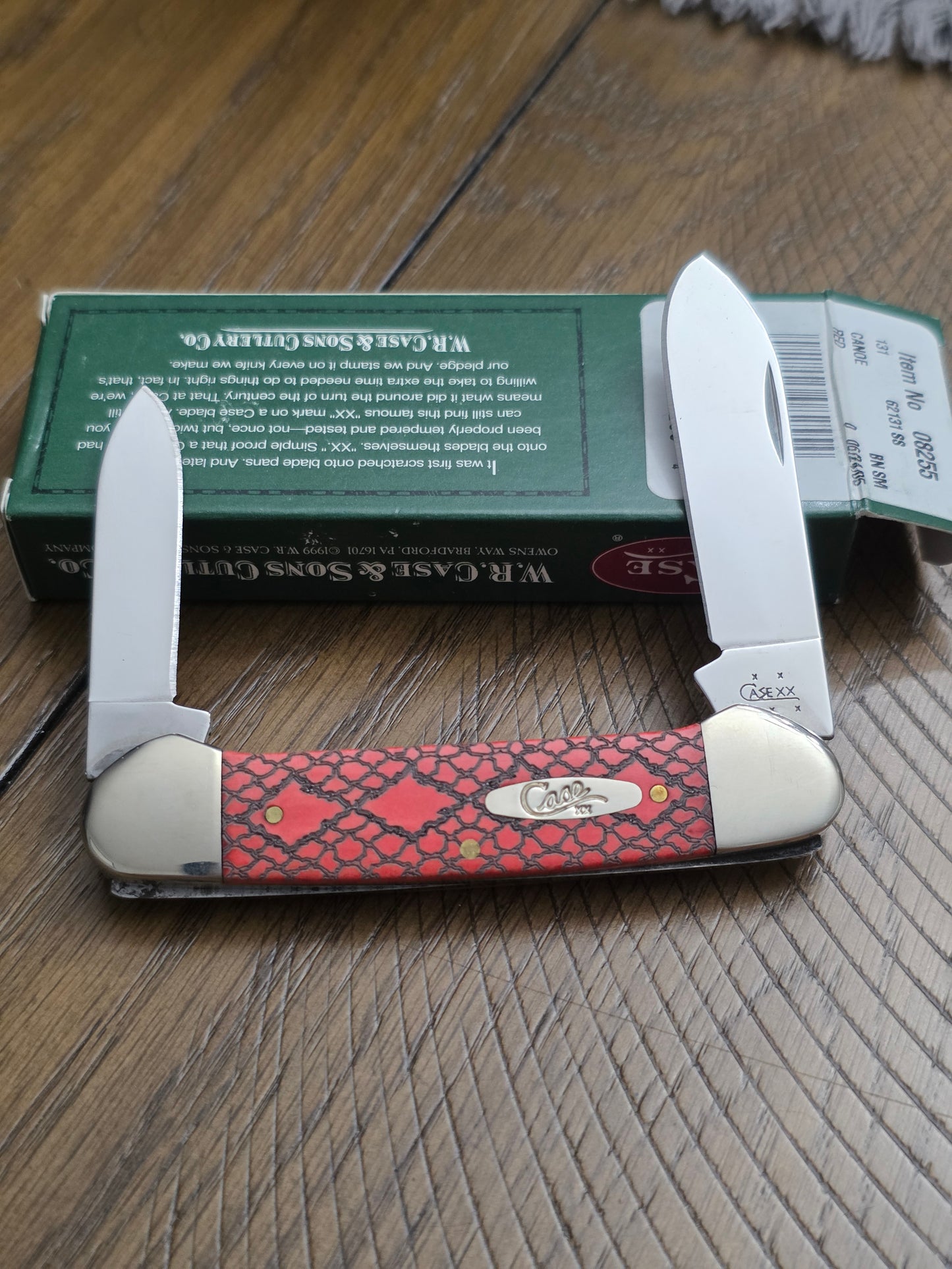2005 Case XX Canoe Red Rattlesnake Jig 08255 NIB