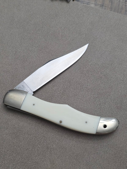 1977 Case XX Stainless Texas Special White Synthetic Folding Hunter