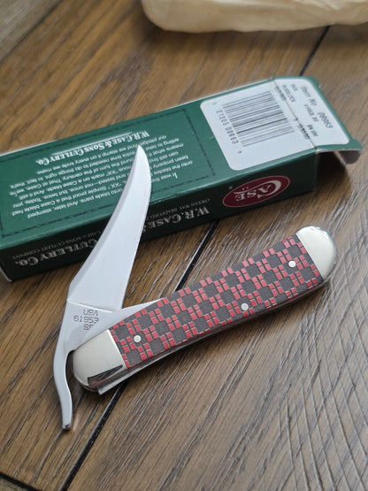 2006 Case XX Old Red Russlock 61953L Red Plaid 08963