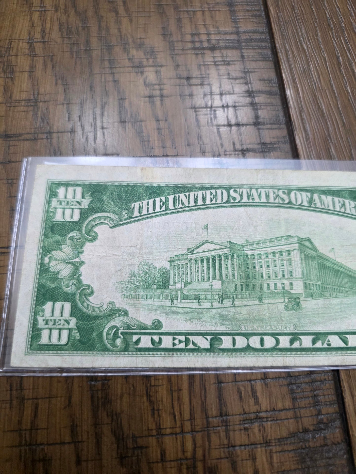 1934 $10 Blue Seal Silver Certificate Star Note Good Serial Number VG