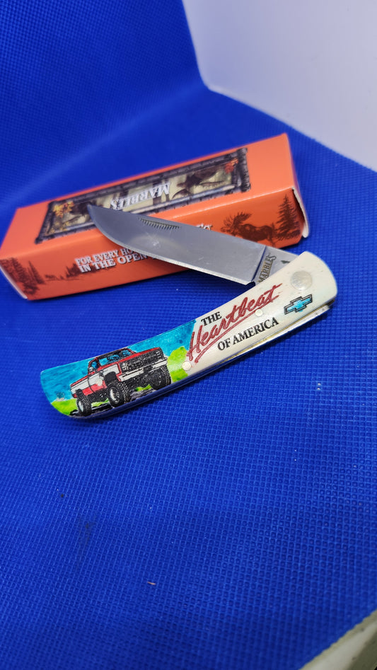 Marbles - Sod Buster Jr. - Chevy Heartbeat of America - Pocket Knife MR579