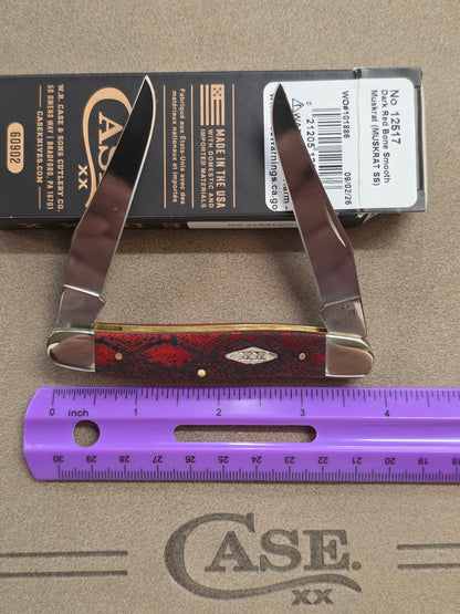 2026 Case XX Red Bone Muskrat Snake Skin SFO - 12517SS