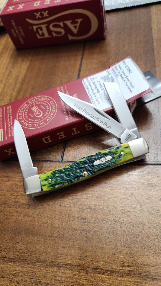 2025 Case XX Green Apple Jig Bone 6332 Stockman First Production Run 1 of 250 87862