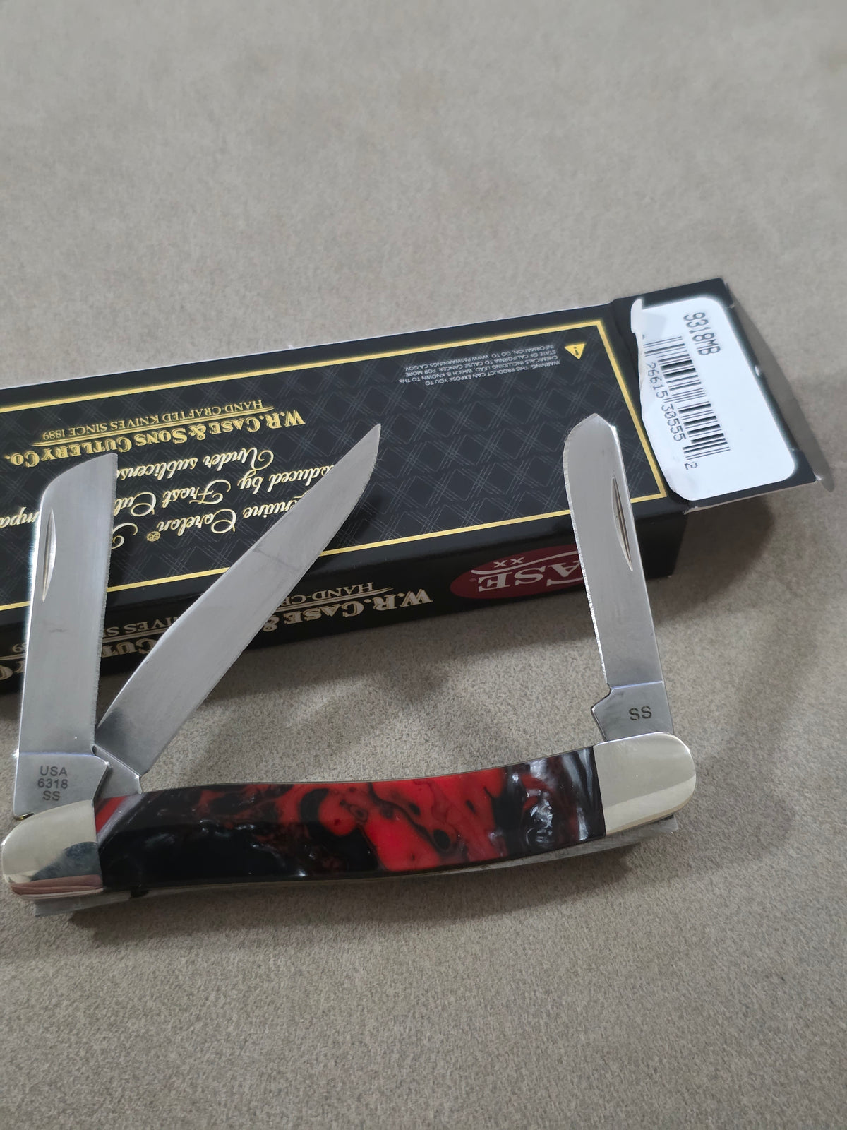 2025 Case XX Man in Black Corelon Handle Stockman NIB 9318MB
