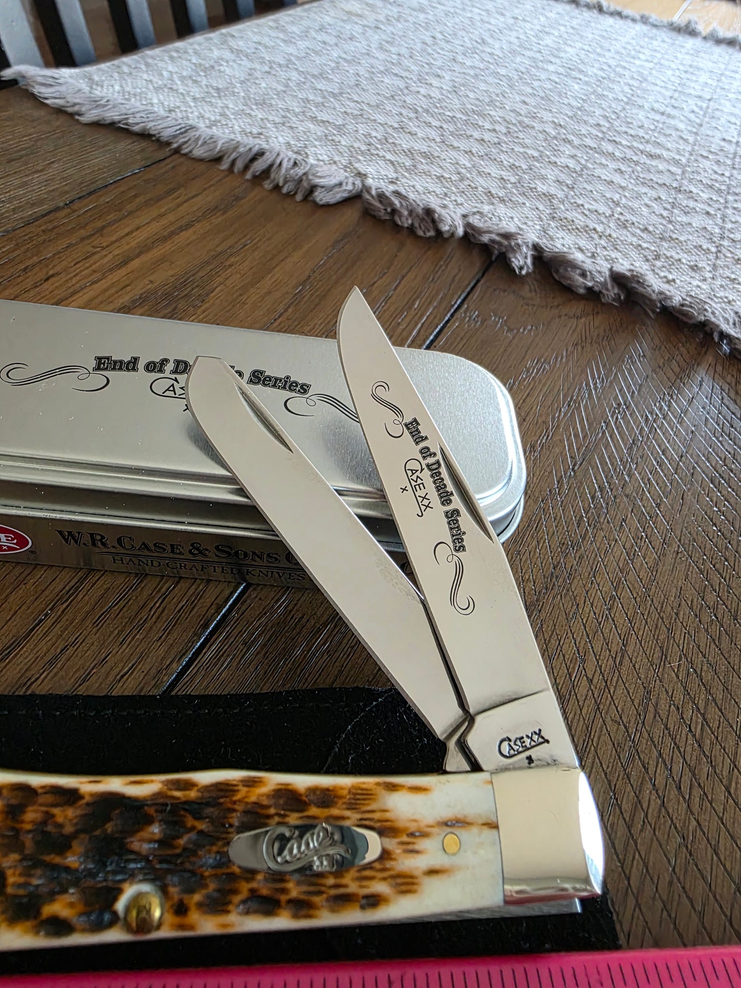 2009 Case XX Trapper Amber Bone End of Decade Series