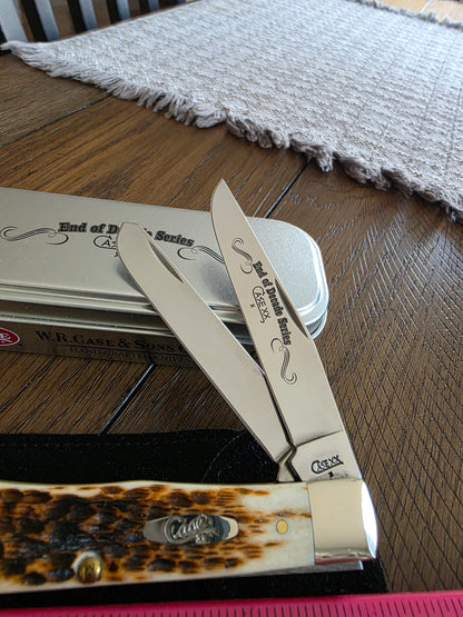 2009 Case XX Trapper Amber Bone End of Decade Series