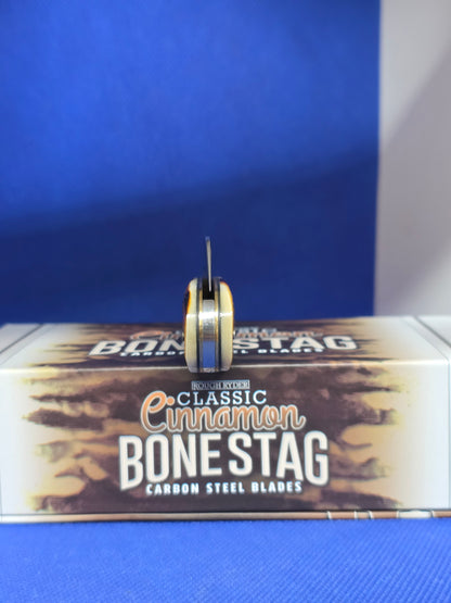 Rough Ryder Classic Cinnamon Stag Half Hawk Carbon Steel RR2427