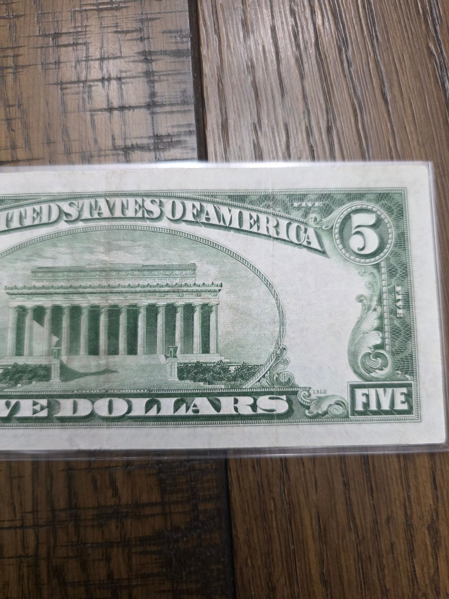 1934 Series A $5 Yellow Seal Silver Certificate Emergency issued