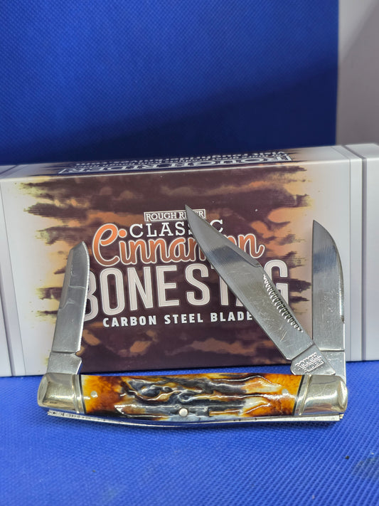 Rough Ryder Classic Cinnamon Stag Stockman Carbon Steel RR2421