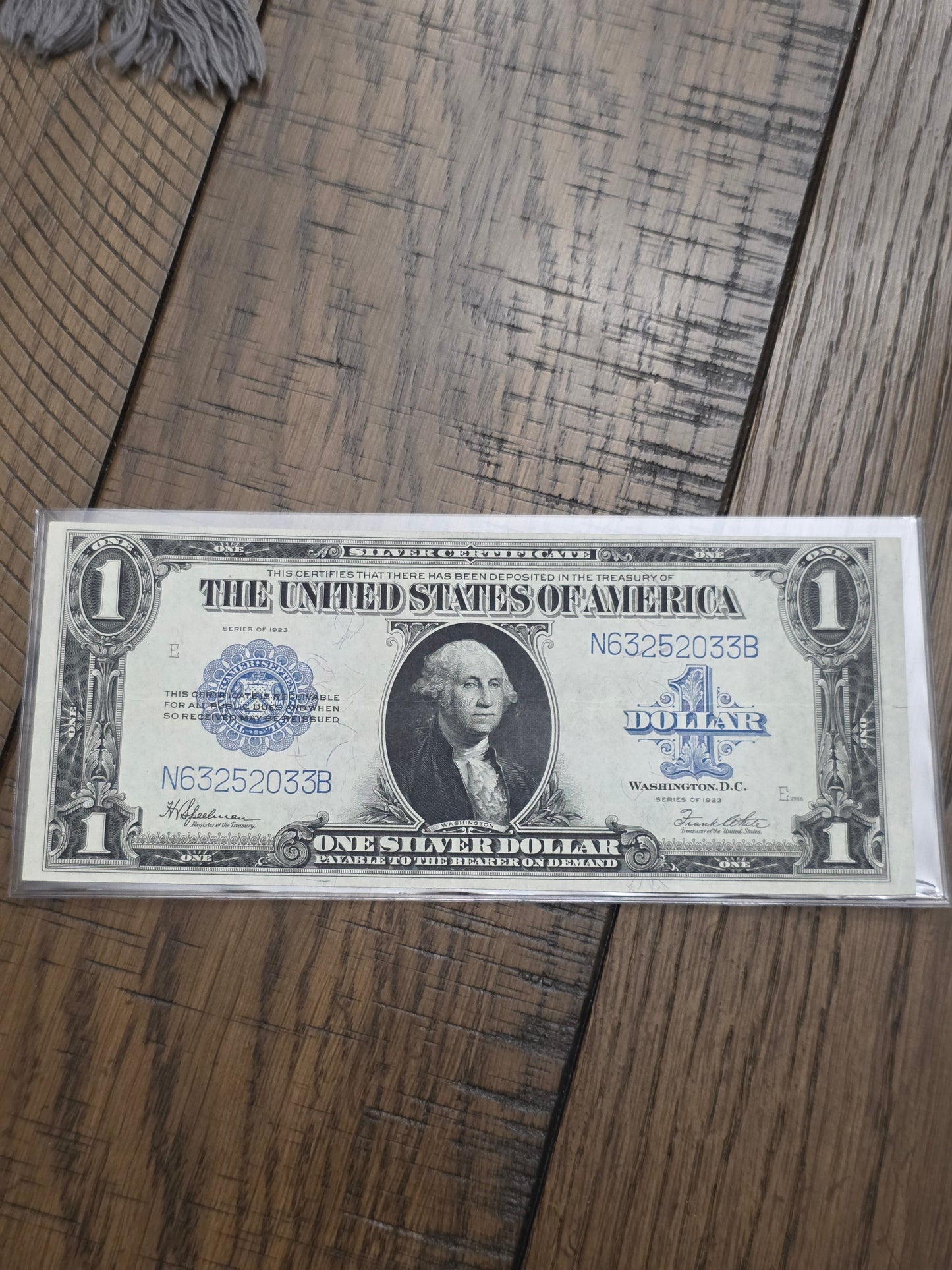 1923 Series $1 Blue Seal Silver Certificate LARGE Size Note Excellent Condition